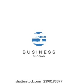 Abstract logo design modern minimal brand flat Icon design vector illustration emblem sign symbol logotype 