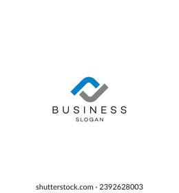 Diseño del logotipo abstracto diseño moderno minimalista diseño plano Icono ilustración vectorial emblema símbolo logotipo 