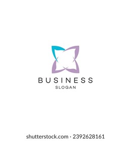 Abstract logo design modern minimal brand flat Icon design vector illustration emblem sign symbol logotype 