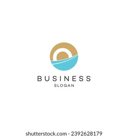 Abstract logo design modern minimal brand flat Icon design vector illustration emblem sign symbol logotype 