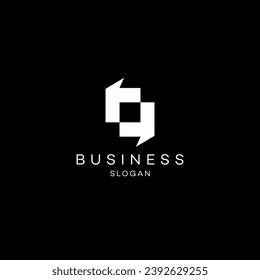 Abstract logo design modern minimal brand flat Icon design vector illustration emblem sign symbol logotype 