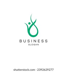 Abstract logo design modern minimal brand flat Icon design vector illustration emblem sign symbol logotype 