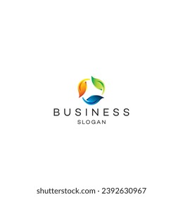 Abstraktes Logo-Design moderne minimale Marke flach Symbol Design Vektorgrafik Symbol Zeichen Logo Logo-Logo 