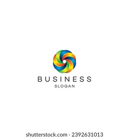 Abstract logo design modern minimal brand flat Icon design vector illustration emblem sign symbol logotype 