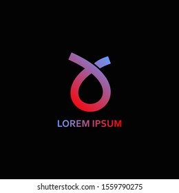 Abstract logo design, modern and simple. Symbol depicting a budding sprout. Logo concept for healthy lifestyle or agricultural company. Spiral Logo - Vector