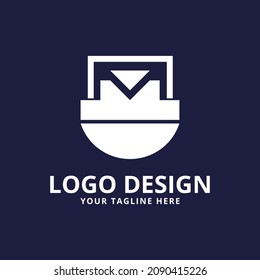 abstraktes Logo-Design in moderner und einfacher Form, Logo-Design geeignet für Unternehmen