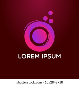 abstract logo design for music or earphone company symbol, sign or icon