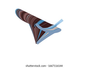 Abstract logo design object with colored wavy lines texture
