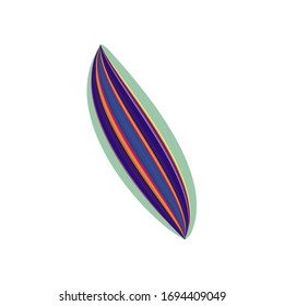 Abstract logo design object with colored wavy lines texture