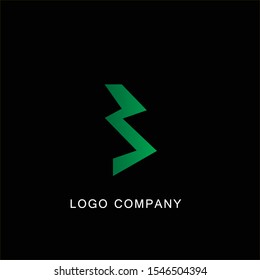 abstract logo design on black background
