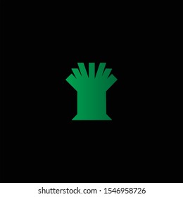 abstract logo design on black background