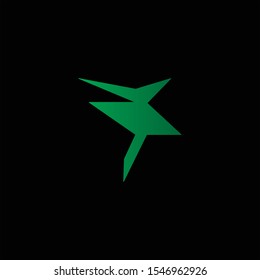 abstract logo design on black background