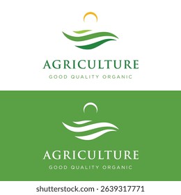 Abstract logo design of organic farm or ranch with good quality.