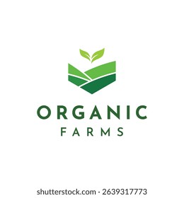 Abstract logo design of organic farm or ranch with good quality.