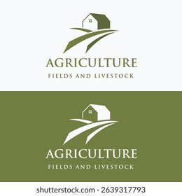 Abstract logo design of organic farm or ranch with good quality.