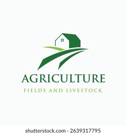 Abstract logo design of organic farm or ranch with good quality.