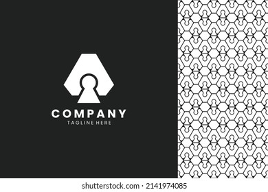 Plantilla de logotipo de diseño de patrón de diseño
