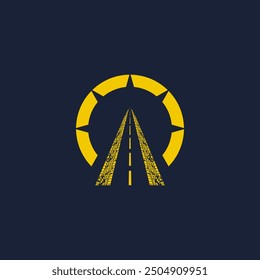 abstract logo design road to light