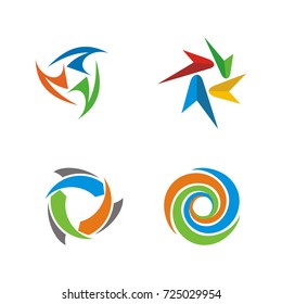 Abstract logo design set template vector