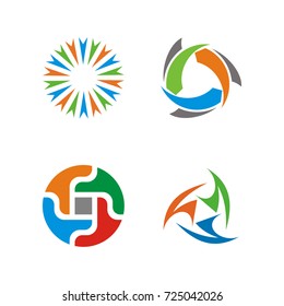 Abstract logo design set template vector