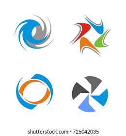 Abstract logo design set template vector
