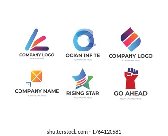 Abstract Logo Design Set Vector Template