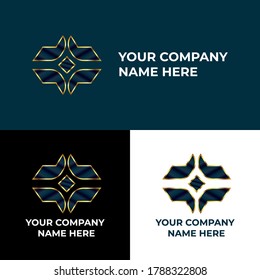 abstract logo design. simple and elegant logo for your company. good for finance, real estate, tech etc.