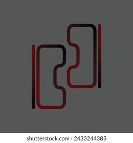 Abstraktes Logo-Design, schlicht und modern