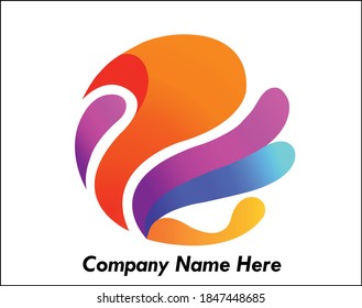Abstract logo design for sphere