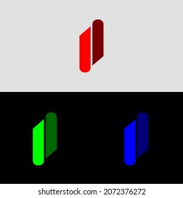 an abstract logo design with square base shape