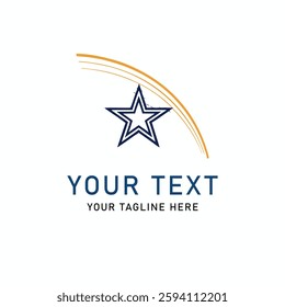 abstract logo design with star