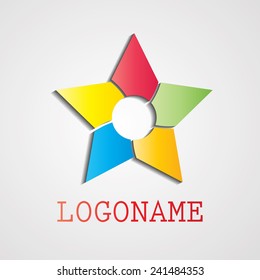 Abstract Logo Design in Star form. 