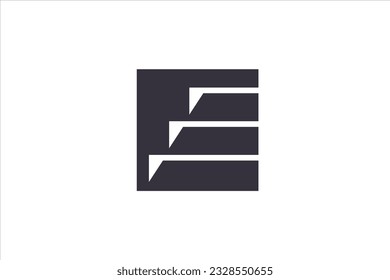 Símbolo del icono de la cortina de la ventana de ideas plana de diseño de logotipo abstracto  