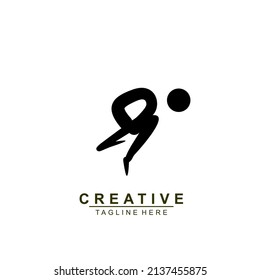 
Resumen de la lucha por el diseño del logo para construir un negocio. Diseño moderno universal.