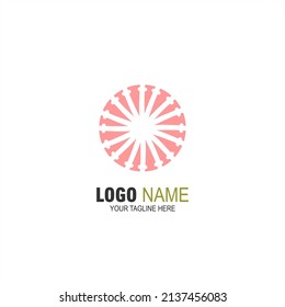 
Abstract logo design struggle to build a business. Universal modern design.