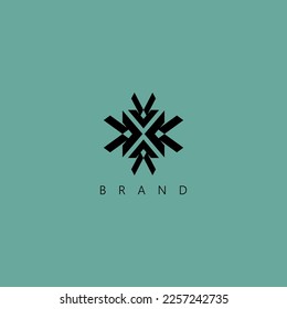 Diseño de logotipo abstracto adecuado para toda la industria
