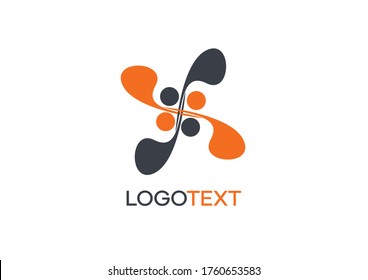 Abstract logo design symbol concept