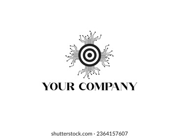abstraktes Logo-Design für ein Technologieunternehmen
