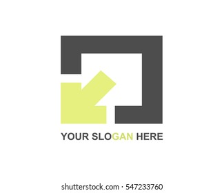 Abstract logo design template With Arrow