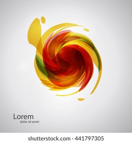 Abstract logo design template. Business abstract icon. As sign, symbol, logo, web, label, emblem. Abstract whirl logo template. Infinite shape. Vector illustration