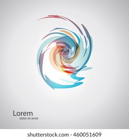 Abstract logo design template. Business abstract icon. As sign, symbol, logo, web, label, emblem. Abstract eye logo template. Infinite shape. Vector illustration