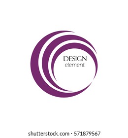 Abstract logo design template, circle