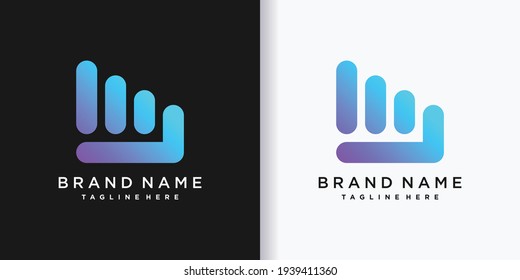 Abstract logo design template with creative concept