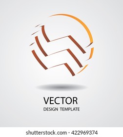 Abstract Logo Design Template. Modern Simple Logo Icon. Vector Illustration. Circle Shape.