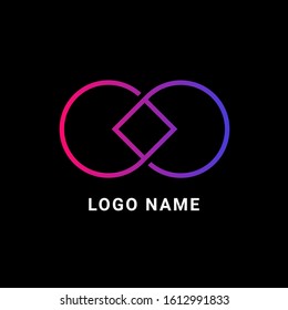 Abstract  logo design template. Simple icon illustration  vector 