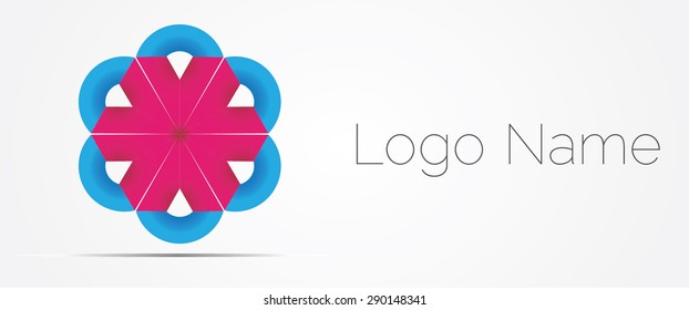 Abstract logo design template, unusual icon.