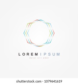 Abstract logo design template. Vector creative symbol.