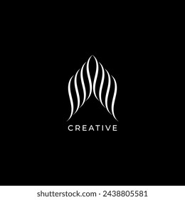 Plantilla de diseño de logotipo abstracto, diseño de logotipo creativo, diseño de camiseta, logotipo de agencia de consultoría.