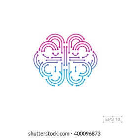 Abstract logo design template,Technology abstract dot connection cross vector logo