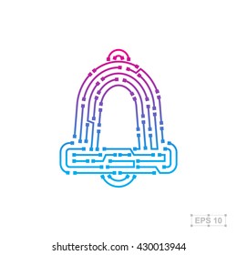 Abstract logo design template,Technology abstract dot connection